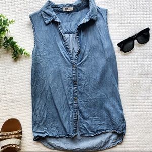 Denim Button-Up